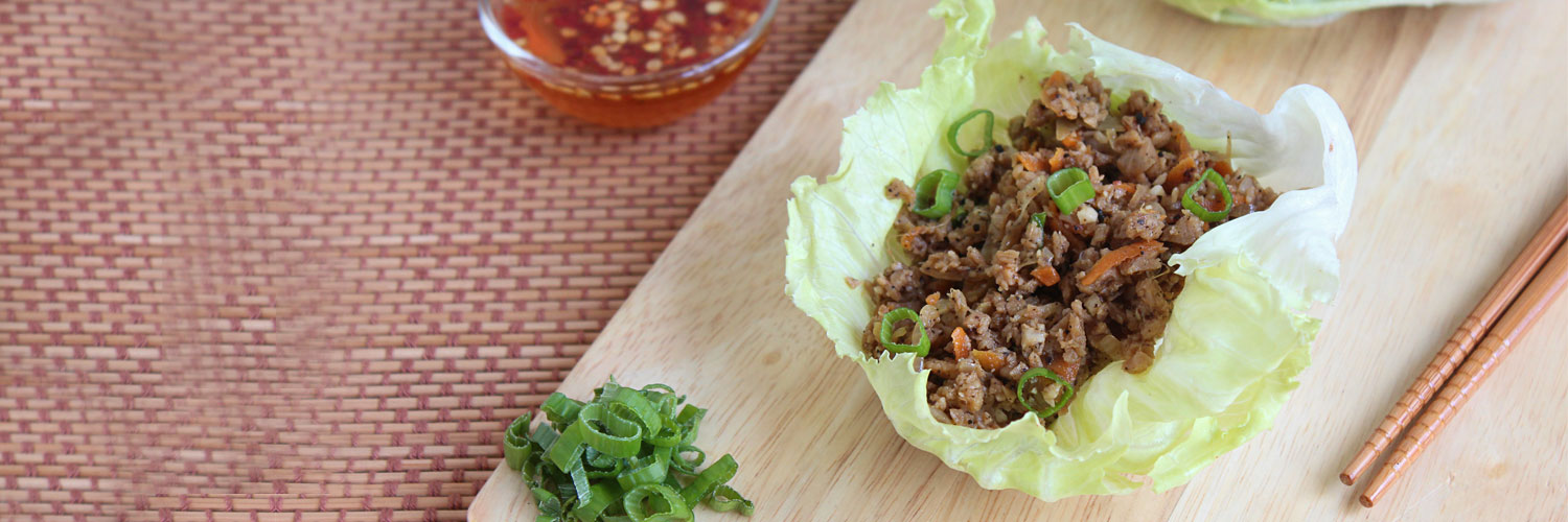 Rainbow Lettuce Wraps With Nutrela Soya