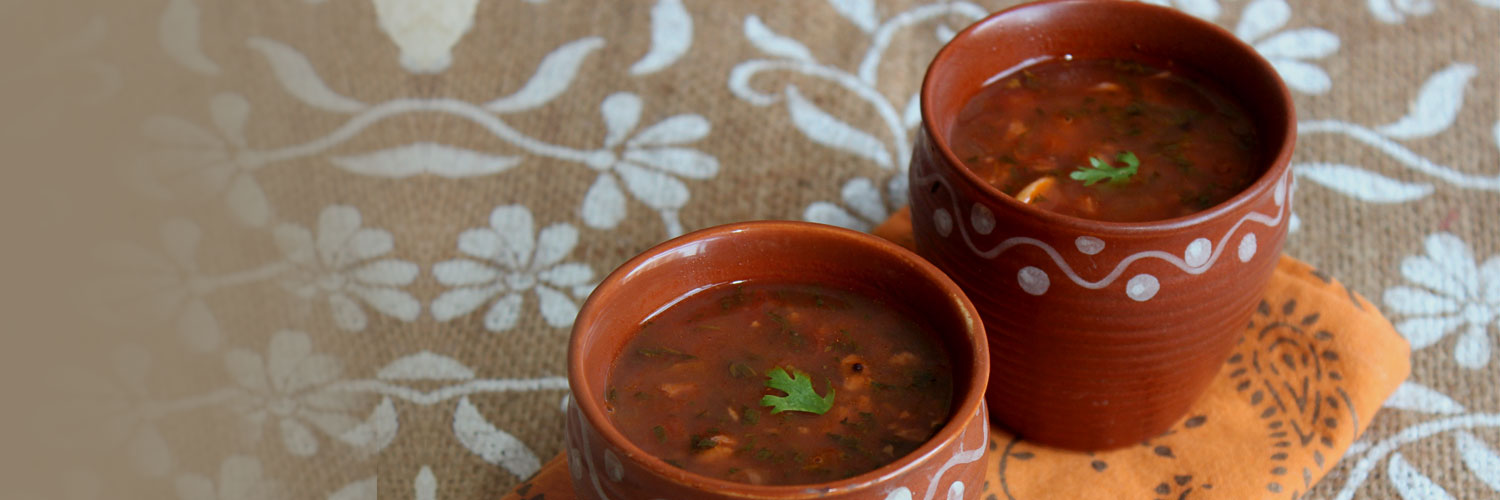 Curry Leaf And Nutrela Soya Tomato Soup