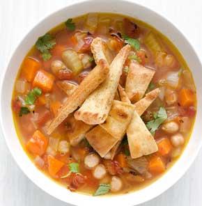 Kabuli Chana Soup With Nutrela Soya