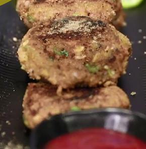 Nutrela Soya Dry Fruits Stuffed Tikki