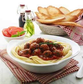 Spaghetti With Nutrela Soya Meatballs