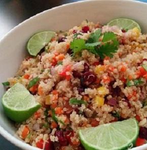 Nutrela Soya Quinoa Salad With Red Capsicum And Cilantro