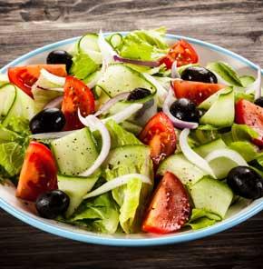 Greek Salad With Nutrela Soya Chunks